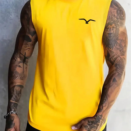 New Men's Outdoor Casual T-Shirt Gym Exercise Sleeveless Shirt Mens Summer Loose Undershirt Running Vest Fashion Casual Clothing