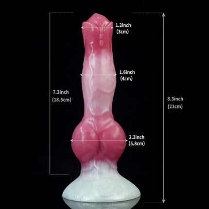 NNSX Ejaculation Dildo with Strong Sucker Wolf/Dog Anal Plug Silicone Adult Sex Toy Anal Dilator G-spot Massage Masturbation