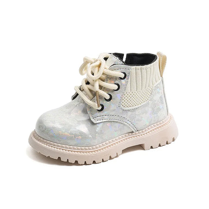 Winter Girls New Short Boots Children British Style Soft Sole Lightweight Boots Ankle-high Unisex Boys Shoes Size 21-30