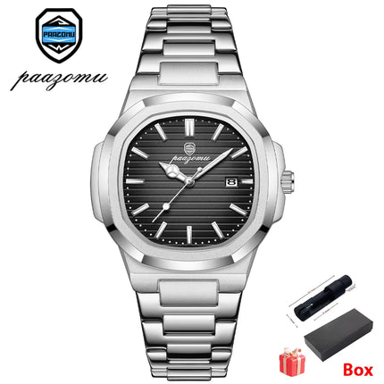 2025 New For Men Fashion Brand Male Watch Waterproof Luminous Stainless Steel Watches  Date Week Casual Quartz Men's Clock Reloj