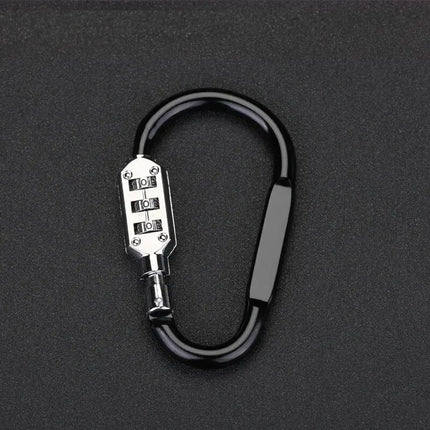 Aluminum Alloy D-type Buckle Backpack Combination Lock Padlock Buckle Basket Helmet Lock Gourd Buckle Waterproof Anti-theft Hook