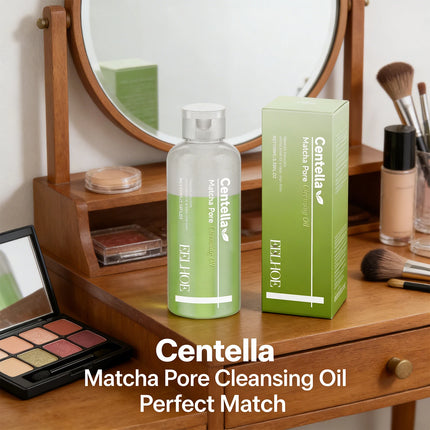 Matcha Cleansing Oil Gentle Remove Blackhead Shrink Pore Refreshing Control Oil Moisturizing Face Makeup Remover Oil Skin Care