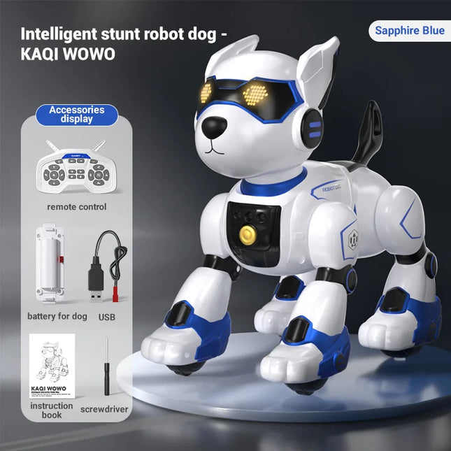 Intelligent RC Robot Electronic Dog Stunt Dog Voice Command Programmable Touch-sense Music Song for Boy Girls Children Toys