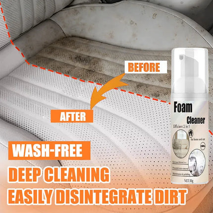 Multifunctional Foam Cleaner Car Interior Stain Removal and Cleaning Leather Seat Home Foam Cleaner Spray Maintenance Wash