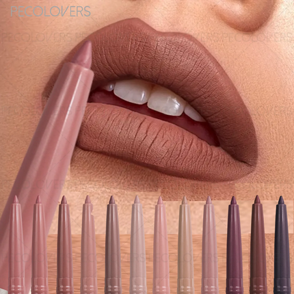 1 Pcs Matte Lip Liner Pen, Used As Lip Liner and Lipstick, Oblique Mouth Design Suitable for All Lip Types, Perfect Gifts