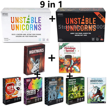 Unstable Games Unicorns: Nightmares Expansion Designed to be added to your Unicorns Card Game