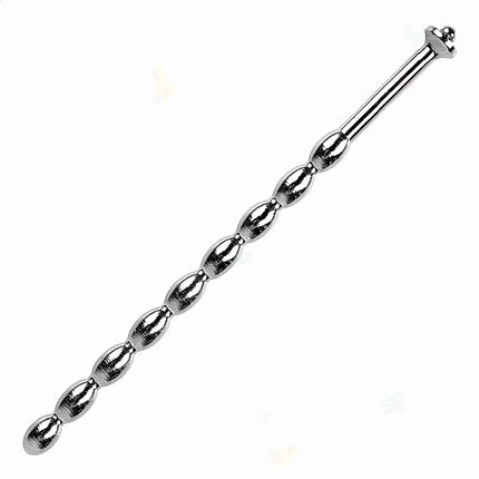 Male Stainless Steel Urethral Plug Urethral Dil Sounding Penis Plug Urethra Beaded Insert Rods Penis Plug Medical Themed Toys