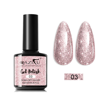 QAZIXU 48 Colors 10ml Red Black White Gel Nail Polish Manicure Semi Permanent Soak Off UV Nail Art Varnish Nail Supplies