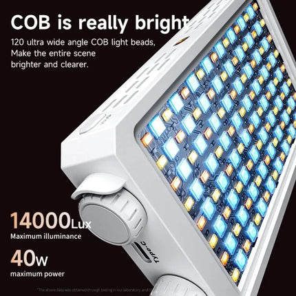 40W RGB LED Camera Light 4400mAh Battery CRI/TLCI 90+ Mini LED Video Lamp 3 Color Light with Tripod Portable Camera Fill Lamp