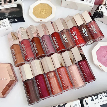 Fenty Beauty Transparent Lip Glaze Color Mirror Shine Glitter Lip Gloss Balm Sexy Lip Plumper Cosmetics Makeup Liquid Lipstick