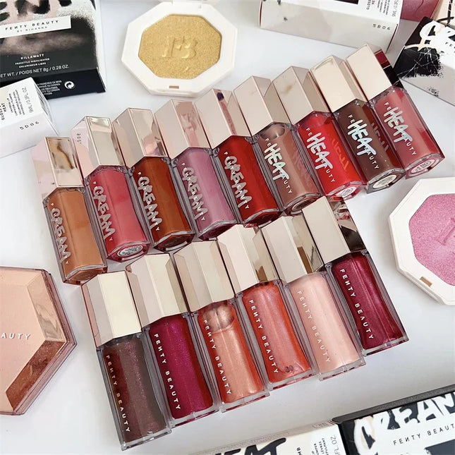 Fenty Beauty Transparent Lip Glaze Color Mirror Shine Glitter Lip Gloss Balm Sexy Lip Plumper Cosmetics Makeup Liquid Lipstick