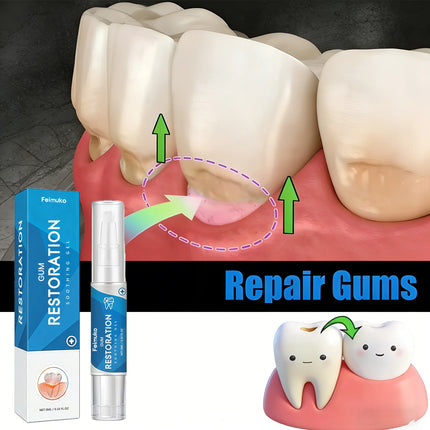 Damaged Gum Repair Care Gel Gum Pain Sensitivity Relief,Deep Cleaning Teeth Stain Tartar Remover,Anti-Cavity Daily Oral Care Gel