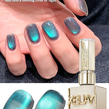 1/2PCS blueberry cat Eye gel nail polish, UV LED curing, long-acting fast drying nail art gel
