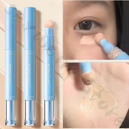 MSMEESHU flawless concealer emulsion covers spots, acne marks, tear troughs, brightens the face and is not easy to get stuck.
