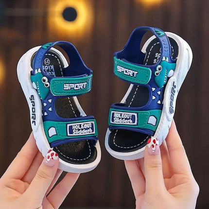 Children's Summer Boys Cute Cartoon Girls Sandals Baby Kids Shoes Girls Beach Shoes Sports Soft Non-slip Casual Toddler Sandals
