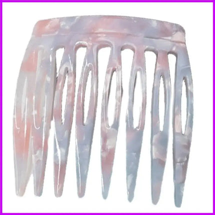 1PC French Hair Side Combs for Women Girls Acetate Hair Accesories Secure and Elegant Hold Hair Clip Hairpieces