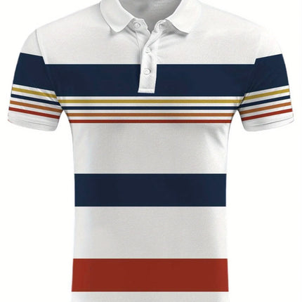Men'sSummer Casual Short SleevedPolo Shirt with A Collar,A Casual and Fashionable Versatile Top Suitable for Daily Use in Summer