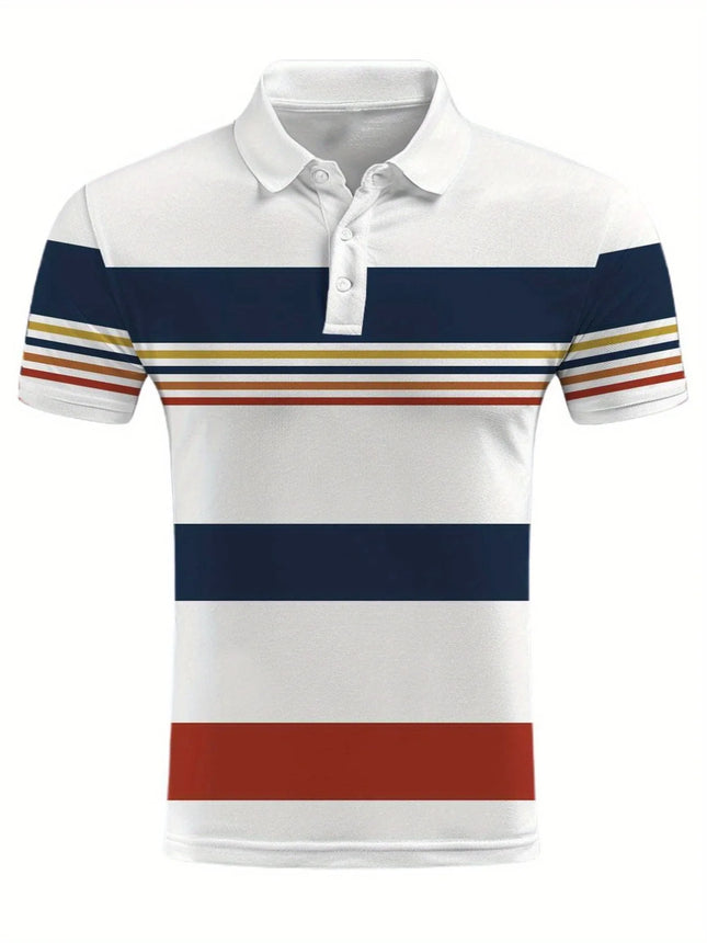 Men'sSummer Casual Short SleevedPolo Shirt with A Collar,A Casual and Fashionable Versatile Top Suitable for Daily Use in Summer