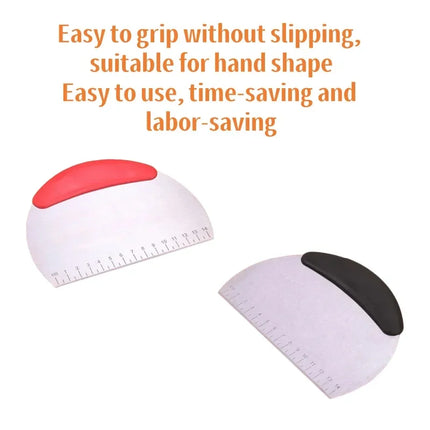 Stainless Steel Pastry Cutter Dough Scraper Pizza Chopper with Ergonomic Handle Kitchen Baking Tools for Flour Scale Dough