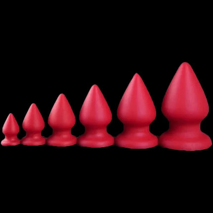 6 sizes Huge Anal Plug Comfortable Silicone Anal Dildo Suction Cup Big Butt Plug,Anal Dilator Adult Anal Sex Toys for Women Anus
