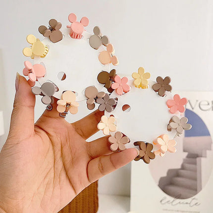 10Pc Kids Hair Claws Mini Flower Crown Princess Girl Hair Clips Cute Children Braid Hairpins Hair Accessories Barrettes Headwear