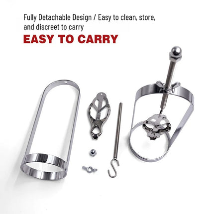 Adjustable Nipple Clamps Enlarger Cylinder Stretchers Metal Breast Fetish BDSM Bondage Toy Inverted Nipple Corrector for Couples