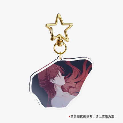 Game Honkai Star Acrylic Keychains Stand Cyrene DanHeng Evernight Cerydra Castorice Phainon Figure Pendant Car Key Chain Gifts
