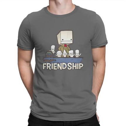 Friendship is the Best Ship T-Shirt - Castle Crashers Cotton Tee for Men