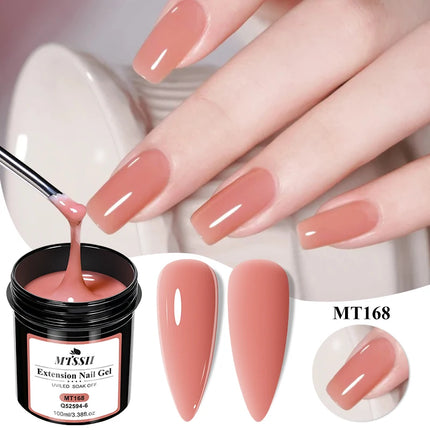100ml Large Capacity Extension Nail Gel Pink Semi-Permanent UV/LED Gel Varnish Suitable for DIY Design Nail Art Extension Tool