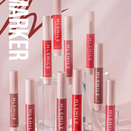 Nude Brown Matte Lipstick Marker Pen Solid Lip Gloss Waterproof Long Lasting Lipstick Pencil Lip Liner Pen Lips Makeup Cosmetics