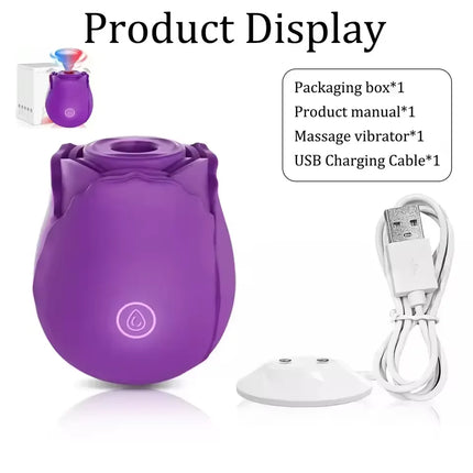 Powerful Vacuum Oral Intimate Stimulator, Multi Modes Clit & Nipple Sucking Vibrating Toy for Women Private Relax Gift