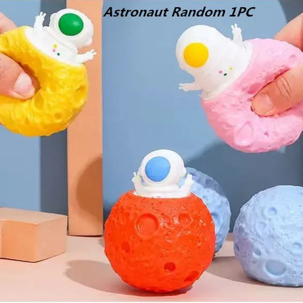 Funny Pumpkin Squirrel Astronaut  Block Squeeze Anti-stress Toy Hide and Seek Figures Stress Relief Fidget Toys For Kids Adult