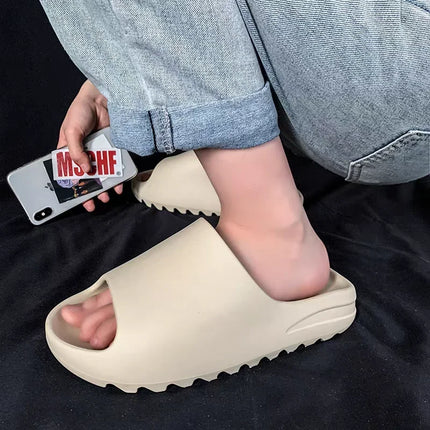 2025 Hot sales Coconut Slippers Cloud Thick-soled Sandals Summer Fashion Soft Bottom Beach Men Slippers Women's SandalsSlides