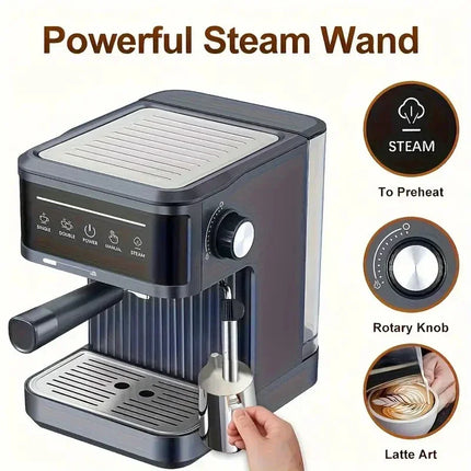 Electric Espresso Maker Professional Italian Espresso Coffee Maker Semi Italian Cappuccino Milk Frother Coffee Machines 20Bar