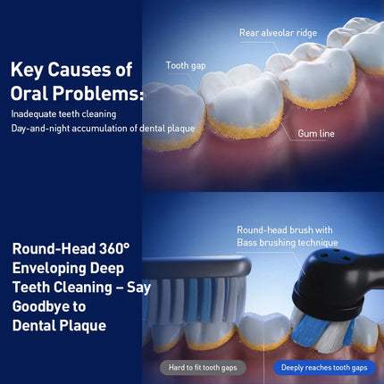 Oral-B Io7 Deep Clean + Protect Rechargeable Electric Toothbrush with Brush Refills and Charging Base