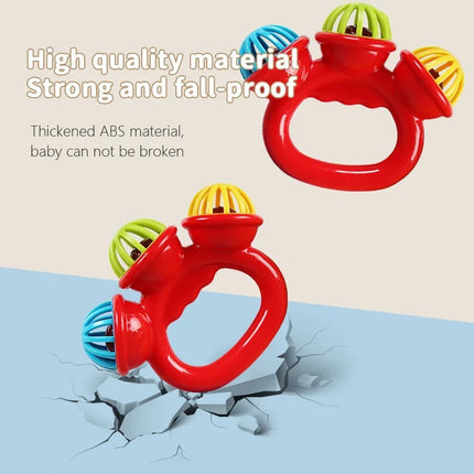 1/4PCS Newborn Hand Rattle Ball Baby Toys Grasping Hand Bell Sensory Toys Kids Safety Materials Toys for Baby Children