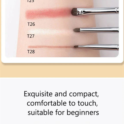 Small Angle Precise Detail Eyeshadow Brush Soft Horse Hair Eyelid Highlighter Lying Silkworm Makeup Brushes Eyes Make Up Tools