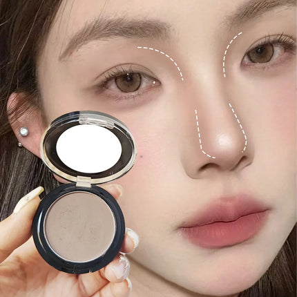 Matte Highlighter Contouring Palette Brighten Nose Shadow Face Contour Powder Monochrome White Bronzer Highlighter Makeup Plate