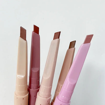Milk Matte Smooth Lip Liner Pen Makeup Waterproof Lasting Contouring 3D Lips Lip Stick Pencil Nude Pink Lip Tint Lips Cosmetic