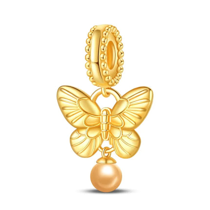 Original Charms Beads 925 Sterling Silver Golden Leopard Firefly Butterfly Hot Air Balloon Beads Fit DIY Bracelet Fine Jewelry