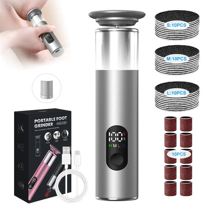 High Quality Electric Foot Callus Remover, Auxiliary Lighting, Unisex, with 30pcs Sandpaper Discs, electric Callus Remover Tool