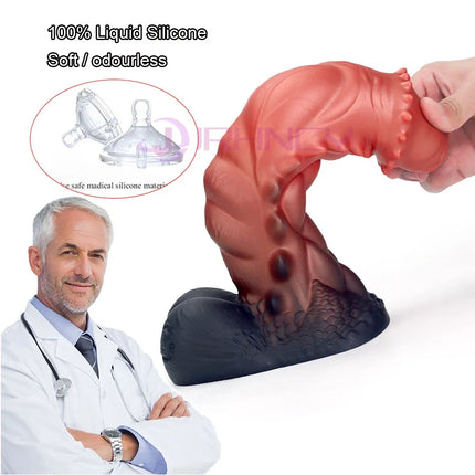 Monsters Dildo S-XXL Huge Anal Dildos with Suction Cups Silicone Fake Penis Vaginal Anal Plug 18+ Sex Toys for Women/Men