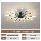 Black 18 heads / Neutral light