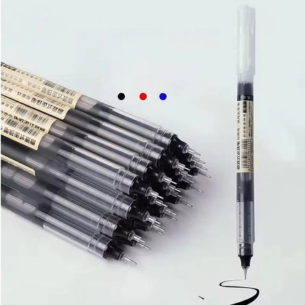 High Quality 0.5mm Quick Drying Fine Point Liquid Ink Pens Smooth Writing Comfortable Grip Non-Smudge for Office School Supplies