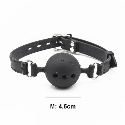 S M L Soft Safety Silicone Open Mouth Gag Ball Bdsm Bondage Slave Ball Gag Erotic Sex Toys For Woman Couples Adult Sex Games