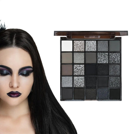 Dark Eyeshadow Palette 25 Colors Smoky Eyeshadow Makeup Palette Powder Shadow Gothic Smokey Eye Kit Cool Tone Eye Shadow makeup