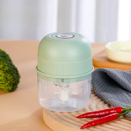 260ML Mini Garlic Masher Electric Charging Garlic Masher Onion Chopper Portable Meat Grinder Household Kitchen Vegetable Blender