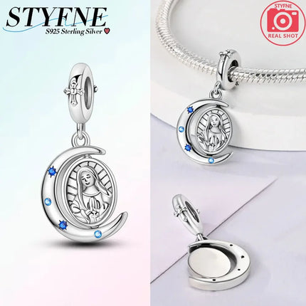 925 Sterling Silver Egyptian Pyramid Mummy Pharaoh Charms Beads Pendant Fit Original Bracelets DIY Jewelry Fine Gift