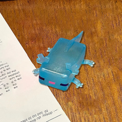 【TG】Cute Viral Axolotl Shaped Malleable Squishy Animal Toy Net Squishy Stress Relief Fidget Sensory Figures Gift Novelty Present