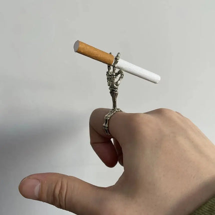 1PC Cigarette Holder Rack Dragon Ring Finger Clip Smoke Cool Gadgets for Man Gift Smoking Accessory Cigarette Smoker Tool Metal